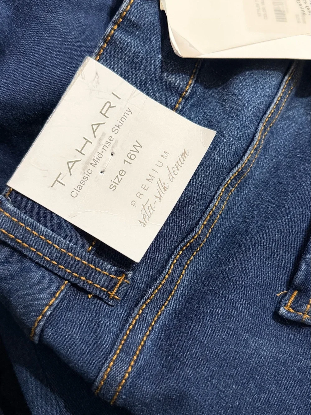 Tahari Classic Mid-rise Skinny Premium